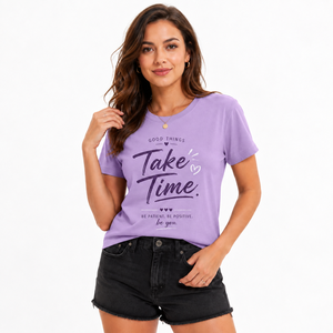Camiseta de Jersey Personalizada para Mujer, Cuello Redondo, Color Verde Oliva, Manga Corta, Impresión por Transferencia de Calor, 100% Algodón, Casual, Transpirable - Product Image 1