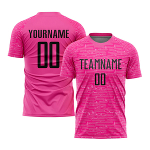 Purple Color High Quality 100% Polyester Breathable Anti-bacterial Unisex Custom Made Football Shirts Soccer Jersey Team - Product Image 4