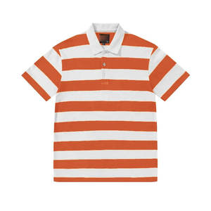 เสื้อโปโลถักไหมพรมสีพื้นเรียบง่าย สไตล์พื้นฐาน กระดุมติด ผ้าฝ้าย 100% แขนสั้น เสื้อสเวตเตอร์ผู้ชาย - Product Image 6