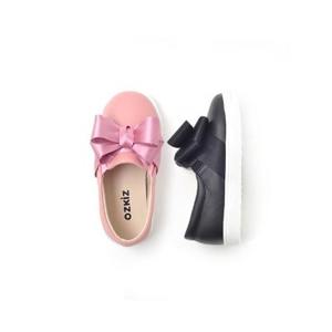 Zapatos OZKIZ Coreanos Cómodos con Lazo para Niñas de 2 a 7 Años, Moda Infantil al por Mayor con Forro de Algodón para Primavera/Otoño - Product Image 1