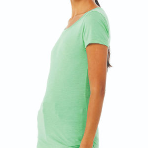 T-shirts pour femmes de style boxy à manches courtes, tissu jersey respirant, coton et polyester écologiques, décontractés, pour l'été - Product Image 5