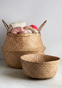 Panier en jonc de mer naturel fait main 2026 -ECO2GO VIETNAM - Rangement pliable pour plantes et boissons - Product Image 4