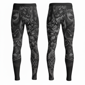 Latest Design Breathable Quick Dry Compression Leggings Custom Printed Breathable Workout Running Fitness Apparel Polyester <b>Pant</b> - Product Image 3