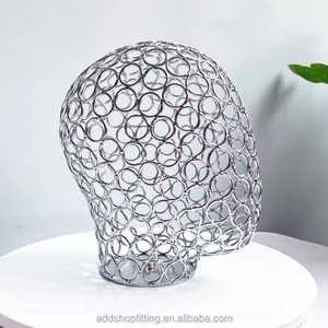 Black Metal Mesh Mannequin Display Holder for <b>Hats</b> & Caps Eco-Friendly Retail <b>Stand</b> - Product Image 2