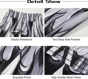 Custom Sublimation Footy Shorts Men's Breathable Rugby Shorts With <b>Strings</b> Sublimation Print Footy Shorts With Zip Pockets - Product Image 4