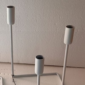 Elegant Handmade <b>Black</b>, White Iron Metal Candle Holder Set Modern Decorative Taper <b>Candlestick</b> Stand for Home Office Dining Room - Product Image 2