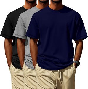 Camiseta de Algodón Cómoda y Moderna para Hombre, Tejido de Punto Suave, Manga Corta, Ropa Casual de Verano, Venta al Por Mayor, Exportación de Fábrica - Product Image 1