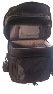 Sac à dos pour appareil photo Ozure CB001 noir en nylon, capacité 1 appareil photo + 2 objectifs - Product Image 5