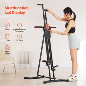 Appareil de fitness compact pour la maison : Stepper manuel avec entraînement complet du corps, grimpeur vertical, grimpeur cardio, design pliable - Product Image 6