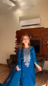 Ensemble élégant de haut, palazzo et dupatta, entièrement cousu et prêt à porter, pour les occasions spéciales, avec une texture riche, élégant pour l'automne et très accrocheur - Product Image 6