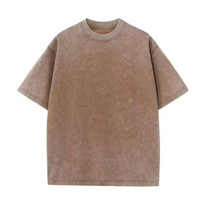 เสื้อยืดโอเวอร์ไซส์ลายกราฟิกแบบย้อมสีเอซิดสำหรับผู้ชาย ผ้าฝ้าย 100% สไตล์วินเทจ สตรีทแวร์ พิมพ์ลายโลโก้ แฟชั่น - Product Image 4