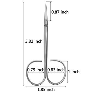<b>Cuticle</b> Nail <b>Scissor</b> Professional Stainless Steel <b>Cuticle</b> <b>Scissors</b> Extra Fine Curved Eyebrow <b>Scissor</b> Latest New Design - Product Image 2