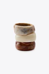 Handmade <b>Resin</b> Bangles & Bracelet Epoxy <b>Resin</b> Classic Style Women's Party Jewelry H a CRAFT Brand Carved Floral Design - Product Image 4