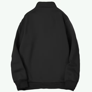 Custom Men's Half Zip Pullover Sweatshirts Oversized Fit Plain Grey <b>Mock</b> <b>Neck</b> Fleece Streetwear 100% Cotton Casual <b>Top</b> - Product Image 2