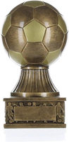 Trophée de football en métal de qualité supérieure, de classe mondiale - 6 ou 8 pouces de haut, trophée moulé sous pression avec plaque gravée sur demande