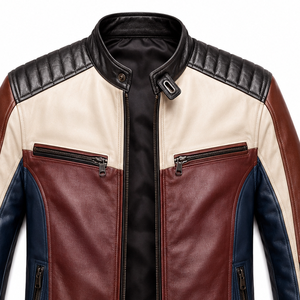 Veste en cuir marron décontractée style streetwear pour homme – Manteau urbain chaud et élégant pour l'automne et l'hiver – Tendance premium 2026 - Product Image 4