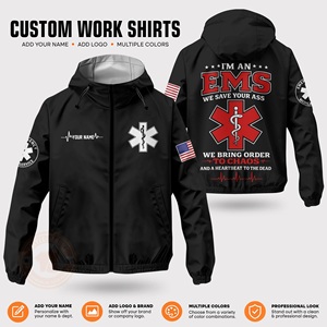เสื้อแจ็คเก็ตแข่งรถ OEM ชุดแข่งรถแบบกำหนดเอง ชุดยูนิฟอร์มทีมซ่อมรถ ผู้ผลิตและจำหน่าย โพลีเอสเตอร์ % ผ้ากันน้ำ ป้องกันลม - Product Image 4