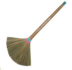 Wholesale Manufacturer Cleaning Floor Grass Long Handle <b>Brooms</b> High Quality <b>Indian</b> Grass <b>Broom</b> Dried <b>Broom</b> Grass Asian Natural Handicraf - Product Image 5