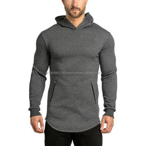 Jersey de algodón transpirable de calidad superior para hombre, Sudadera con capucha personalizable en blanco OEM, sudaderas con capucha deportivas para gimnasio, sudaderas con capucha para hombre - Product Image 1