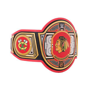 Ceinture de championnat de hockey style armure dorée Chicago Blackhawks, plaques en alliage de zinc de qualité supérieure, sangle réglable, ceintures de titre - Product Image 3