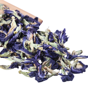 Fleur de pois papillon biologique séchée de qualité export, Lam Dong Vietnam, riche en anthocyanes, cueillie à la main, fleur entière, commande en gros premium - Product Image 1