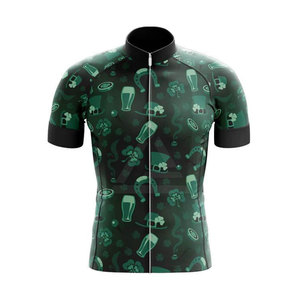 Tenue de cyclisme haut de gamme pour hommes : maillot à manches courtes et short à bretelles personnalisés, vêtements de sport à séchage rapide pour la route et le VTT - Product Image 2