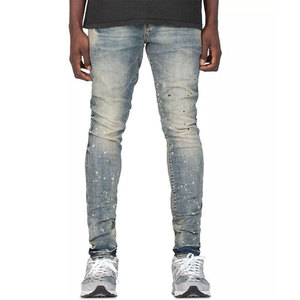Pantalones Vaqueros Ajustados de Moda para Hombre ONIKS IMPEX, Pantalones Vaqueros Elásticos Vintage con Estilo Urbano para Hombre - Product Image 1
