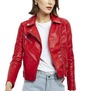 Chaqueta de Cuero para Mujer, Negra, Ajustada, de Piel Vacuna Tejida, Corta, Impermeable, Transpirable, de Manga Larga, Estilo Racer, para Otoño e Invierno - Product Image 3