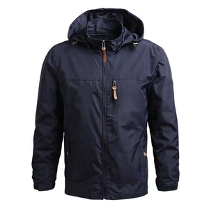 Wholesale Manufacturer Custom Logo Sports Gym Hooded Zipper <b>Rain</b> Cycling Running Lightweight Windbreaker <b>Jacket</b> For Men - Product Image 5