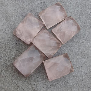 Cuarzo Rosa Natural, Corte Rectangular, Calibrado, Gema Natural Suelta - Product Image 4