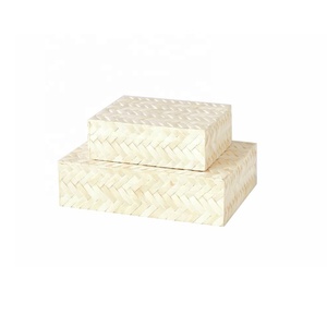 Joyero cuadrado de madera con diseño Floral multicolor, organizador decorativo para almacenamiento, regalo novedoso - Product Image 5