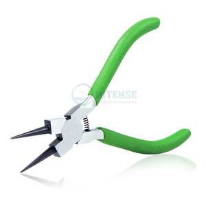 Pince à nez plat court de 5 pouces pour la fabrication de bijoux pince à ressort à mâchoire lisse avec pince à bijoux à flexion de fil confortable - Product Image 6