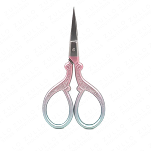 Ciseaux à ongles professionnels en acier inoxydable avec manche argenté et dégradé, lame tranchante, ciseaux de manucure de haute qualité - Product Image 3