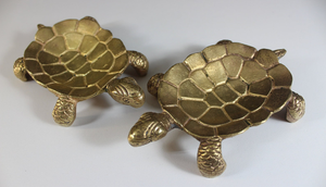 Cendrier tortue en laiton massif, plateau de rangement décoratif en laiton, cendrier de table pour la maison, le bureau et la décoration nautique - Product Image 4