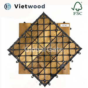 Tarima de Madera de Acacia Vietnamita para Exteriores, Antideslizante, Encajable, Impermeable, Ecológica, Sin Mantenimiento, Diseño Contemporáneo - Product Image 5