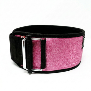 Ceinture de musculation rose pailletée RW avec boucle réglable, soutien lombaire unisexe pour l'entraînement de force - Product Image 4