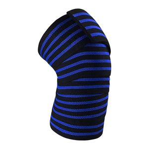 Sangles de poignet épaisses réglables en Spandex et Nylon, avec logo personnalisé, pour fitness, sport, genouillères, gym, respirantes, élastiques, compression, haltérophilie - Product Image 3