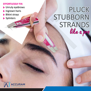 Durable Pink Stainless Steel Eyebrow Tweezers Smooth Slanted Tip Precision <b>Hair</b> <b>Removal</b> Beauty <b>Tool</b> - Product Image 5