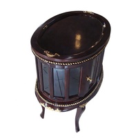 Table basse antique avec plateau de service, table centrale en bois pour la décoration intérieure de salon de style français et mobilier de maison