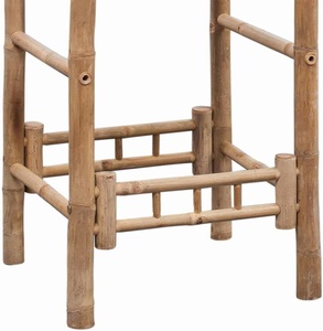 Wholesale Bamboo <b>Bar</b> Chair Natural Solid Frame Weather Resistant Durable High <b>Stool</b> Seating for Indoor Outdoor Patio Furniture - Product Image 6
