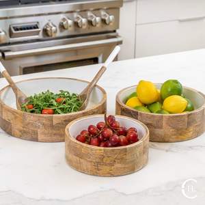 Customizable Premium Artisan Wooden <b>Bowl</b> With <b>Enamel</b> Work For Luxury Home Decor Collection Featuring Skilled Craft - Product Image 5