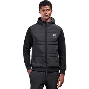 Men's Technical Hybrid Quilted Jacket Funnel Neck Lightweight Padded Winter <b>Coat</b> Warm Outdoor Casual Windproof Fashion Wear - Product Image 1