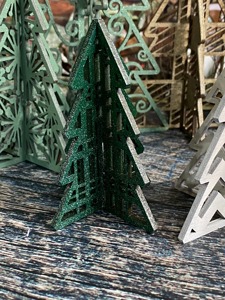 Multicolor Metal Christmas <b>Tree</b> Shape Decorative Showpiece Perfect For Home Office Party And Festive Workspace Table Decoration - Product Image 3