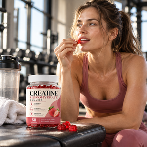 Gummies de créatine monohydrate personnalisées OEM ODM sous marque privée 5g 60 unités saveur fraise – Complément nutritionnel sportif - Product Image 4