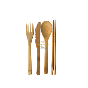 Handcrafted Bamboo Cutlery Set Premium Natural <b>Utensils</b> for Global Wholesale Market - Product Image 5