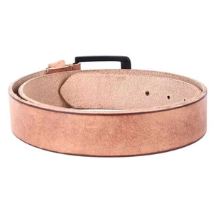 Ceinture en cuir de vachette réglable, écologique, imperméable, avec boucle carrée en alliage massif, style vintage, tendance et décontractée, personnalisable, en promotion - Product Image 5