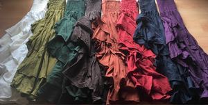 Jupe superposée bohème pour femme, robe longue asymétrique convertible, tenue décontractée, tenue sexy, cadeau pour elle - Product Image 4