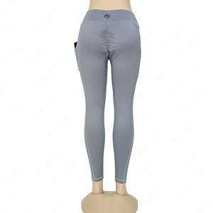 Mallas deportivas sin costuras OEM hechas a medida para tu ropa deportiva Pantalones de yoga ligeros de cintura alta Mallas de Yoga de cintura elástica - Product Image 5