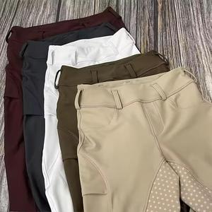 Pantalones de Montar a Caballo a la Moda - Colores Modernos, Diseño Elegante y Contemporáneo, SPANDEX y POLIÉSTER, Cierre con Botones y Broches, Cómodos y Ligeros - Product Image 1