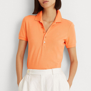 Camisetas tipo polo para mujer de corte regular y forma equilibrada, fáciles de moverse en ellas, para uso diario, para adultos. - Product Image 3